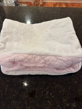 Pottery Barn Kids White Outer with Light Pink Quilted Lining Kids Bottoms